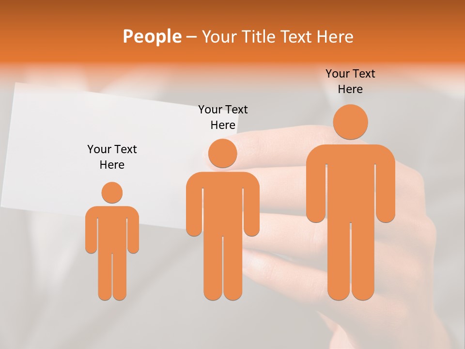 Partner Card Smiling PowerPoint Template