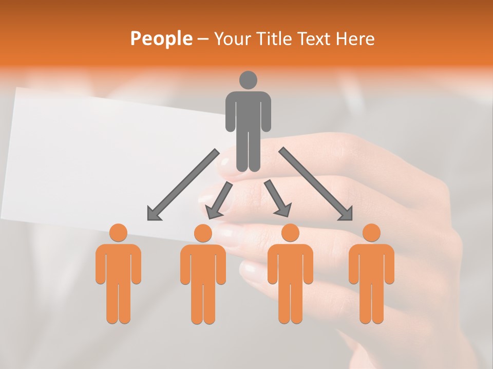 Partner Card Smiling PowerPoint Template