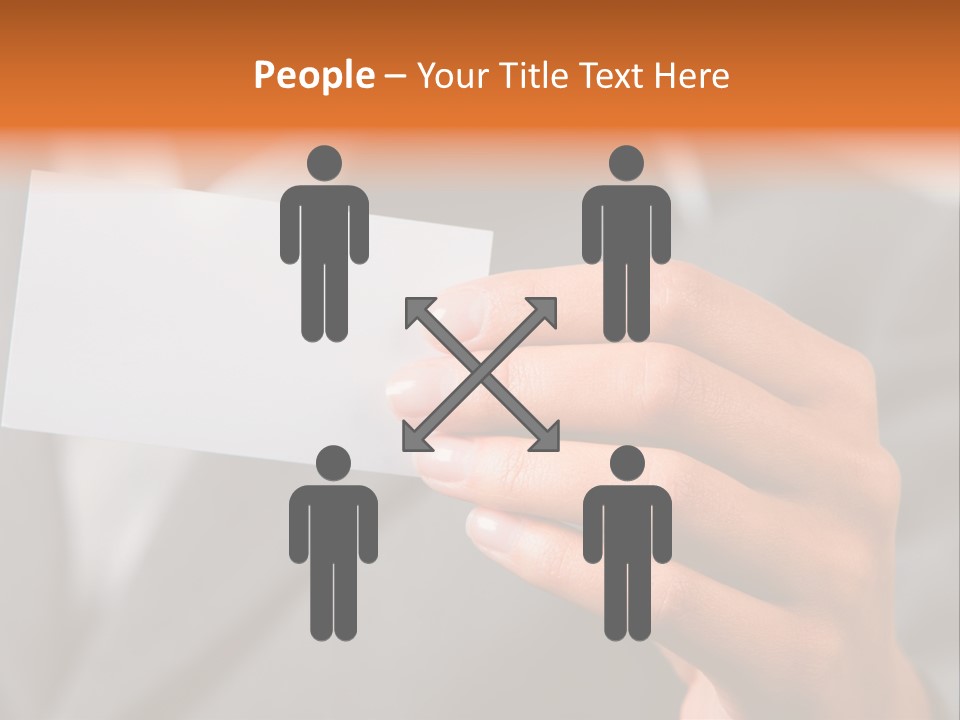 Partner Card Smiling PowerPoint Template