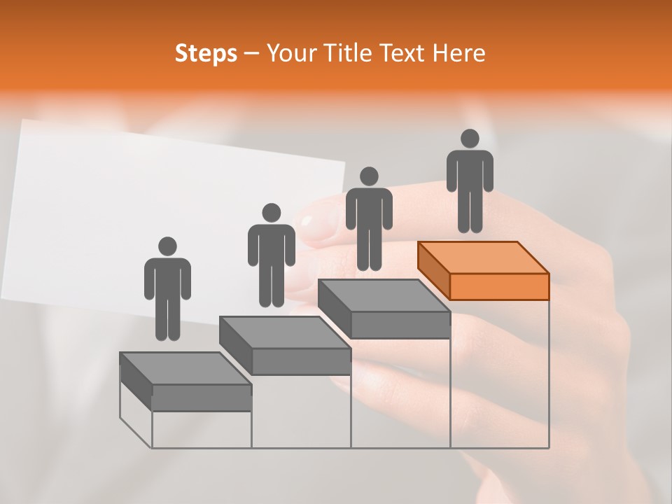 Partner Card Smiling PowerPoint Template