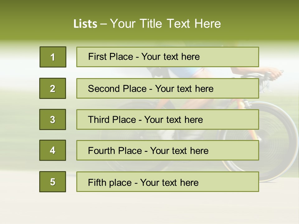 Man Boy Competitor PowerPoint Template
