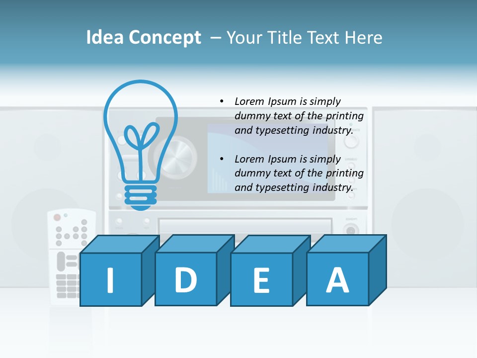 Video Display Bright PowerPoint Template