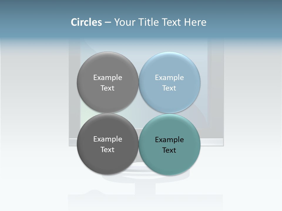 Computer Monitor Flat Monitor PowerPoint Template