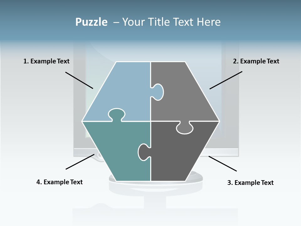 Computer Monitor Flat Monitor PowerPoint Template