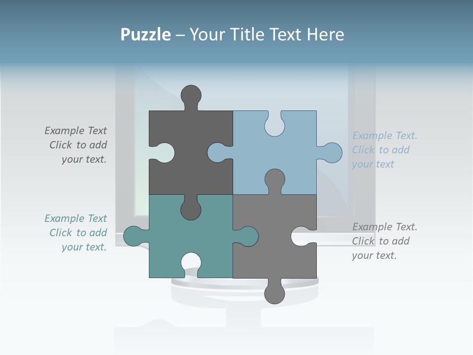Computer Monitor Flat Monitor PowerPoint Template