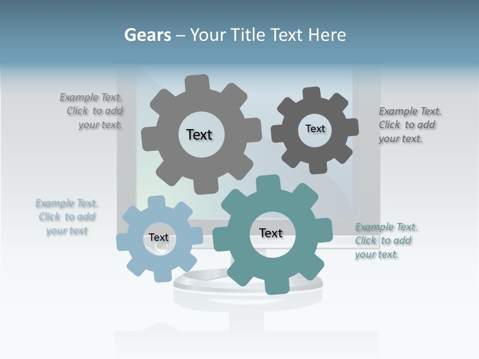 Computer Monitor Flat Monitor PowerPoint Template