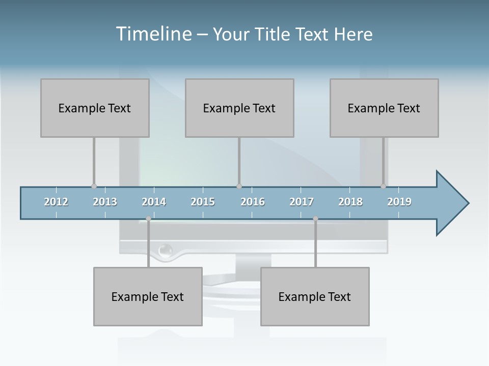 Computer Monitor Flat Monitor PowerPoint Template