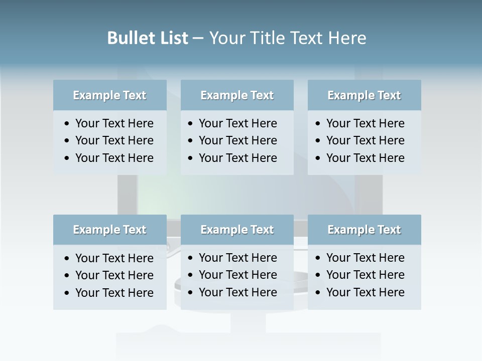 Computer Monitor Flat Monitor PowerPoint Template