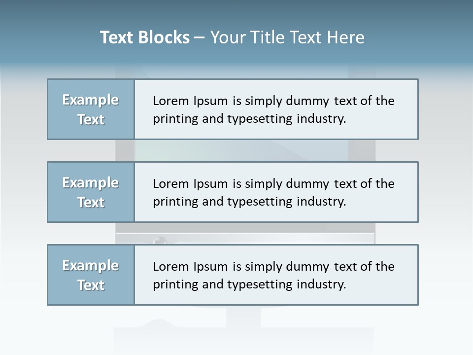 Computer Monitor Flat Monitor PowerPoint Template