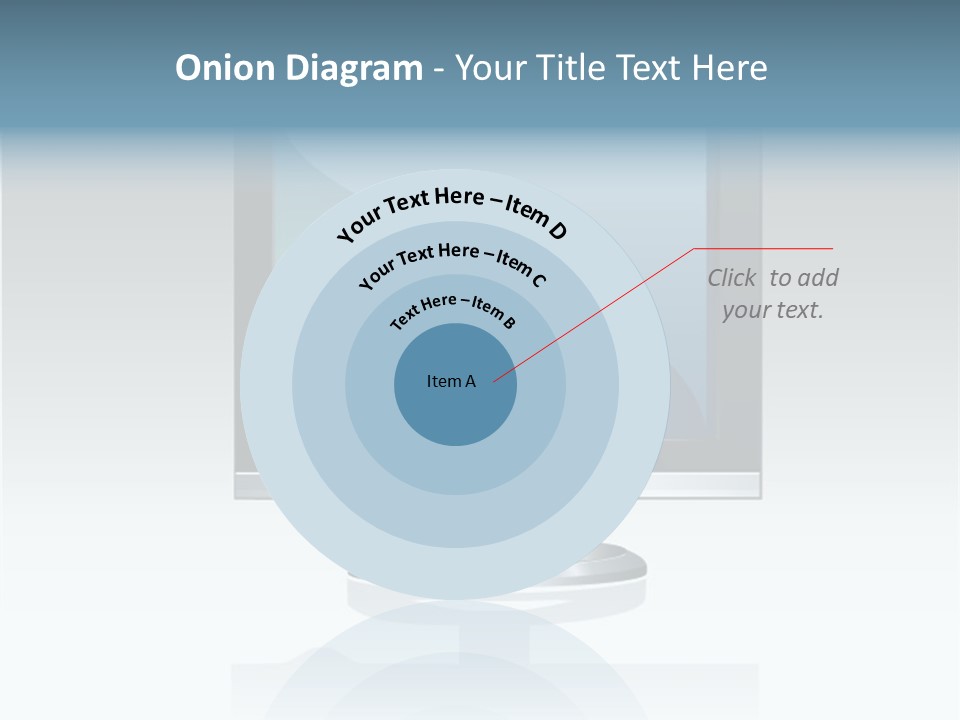 Computer Monitor Flat Monitor PowerPoint Template