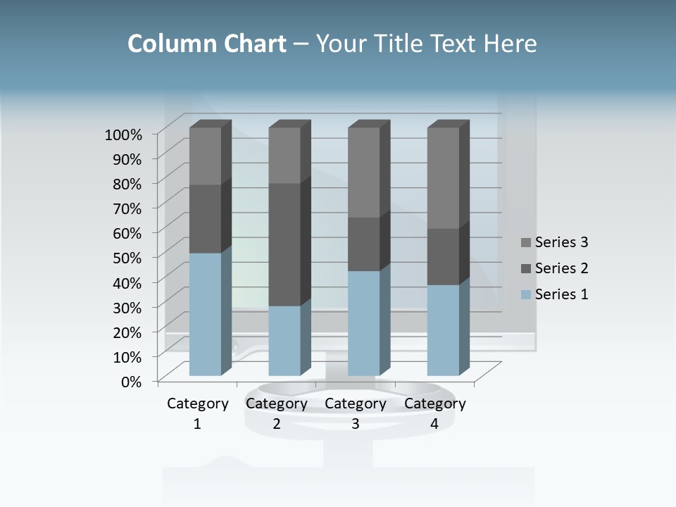 Computer Monitor Flat Monitor PowerPoint Template