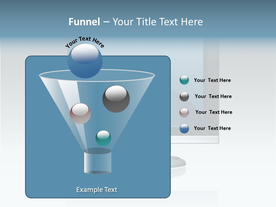 Computer Monitor Flat Monitor PowerPoint Template