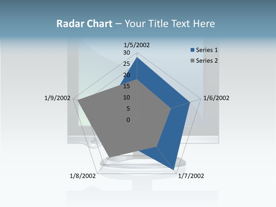 Computer Monitor Flat Monitor PowerPoint Template