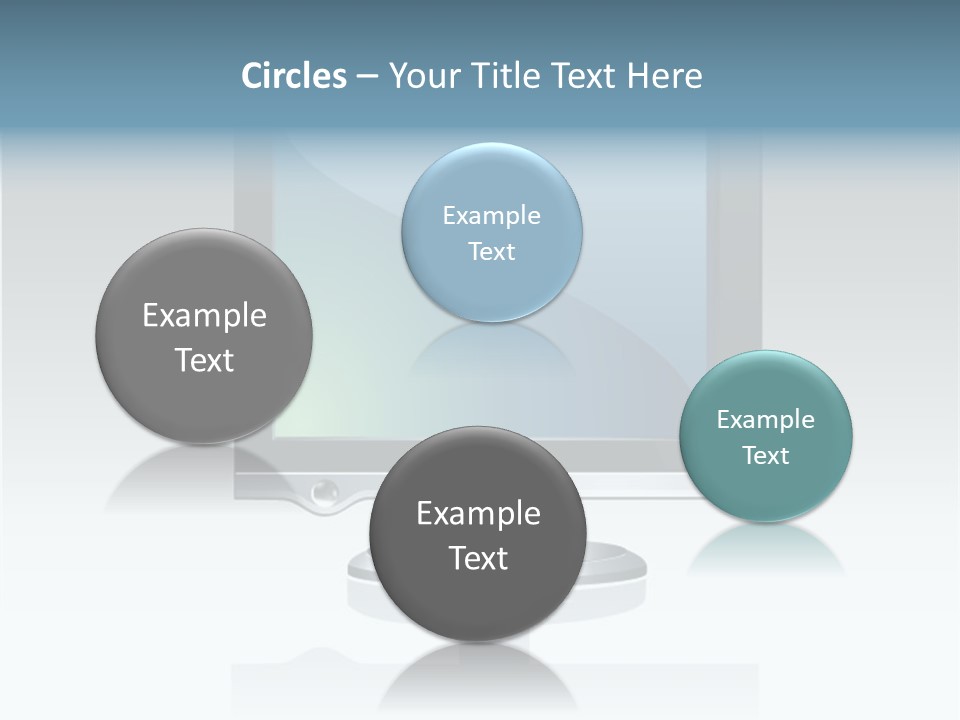 Computer Monitor Flat Monitor PowerPoint Template