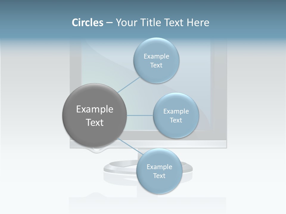 Computer Monitor Flat Monitor PowerPoint Template