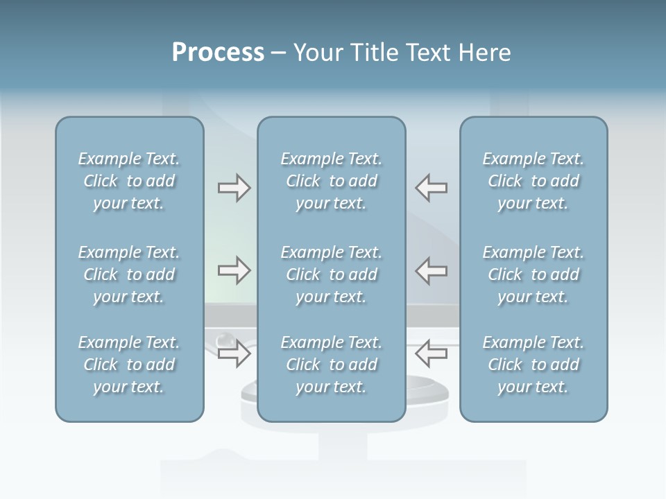 Computer Monitor Flat Monitor PowerPoint Template