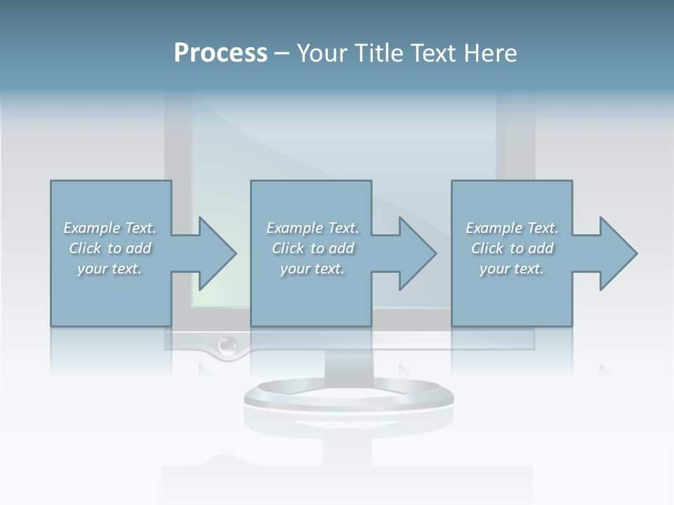 Computer Monitor Flat Monitor PowerPoint Template