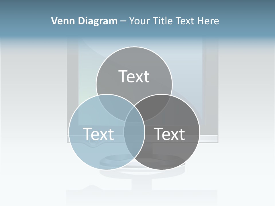 Computer Monitor Flat Monitor PowerPoint Template