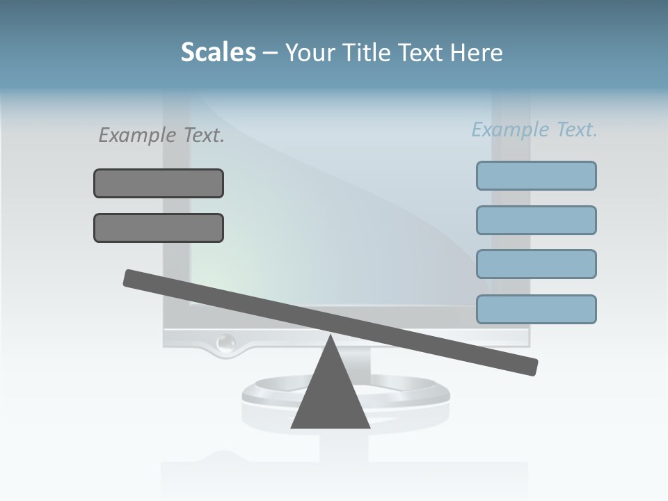 Computer Monitor Flat Monitor PowerPoint Template