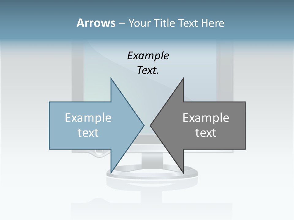 Computer Monitor Flat Monitor PowerPoint Template