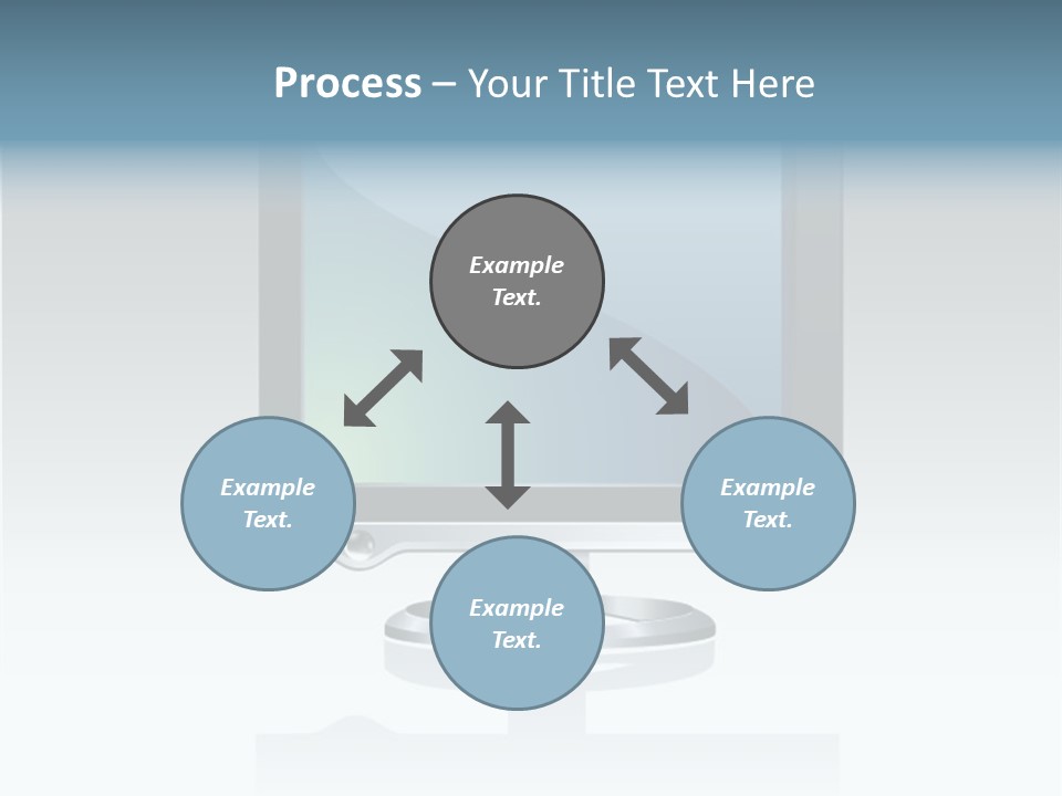 Computer Monitor Flat Monitor PowerPoint Template