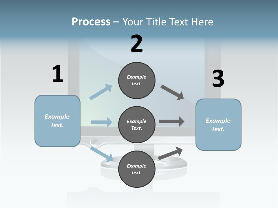 Computer Monitor Flat Monitor PowerPoint Template