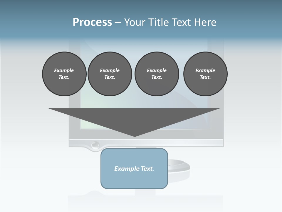 Computer Monitor Flat Monitor PowerPoint Template