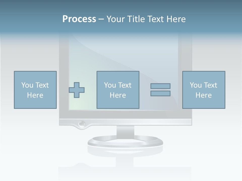 Computer Monitor Flat Monitor PowerPoint Template