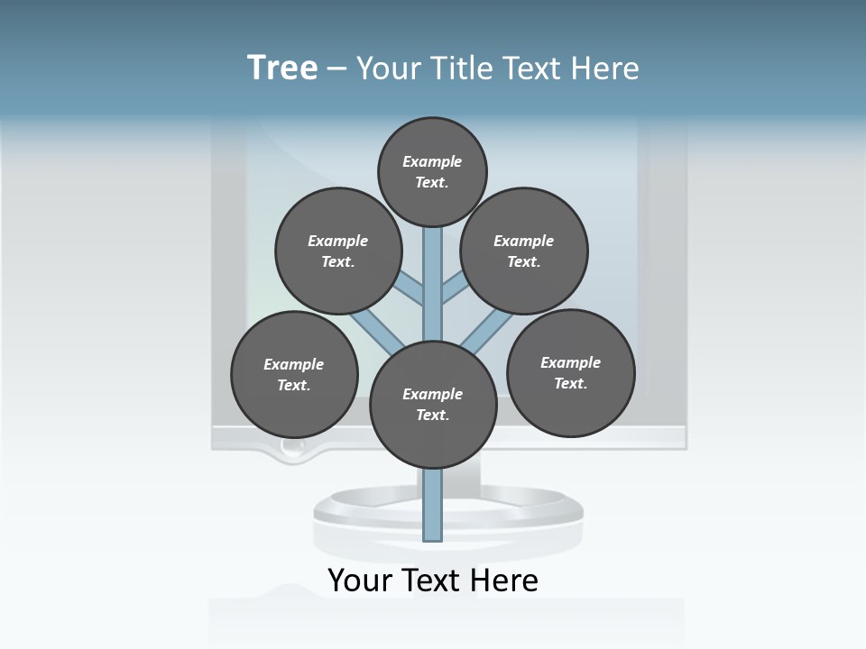 Computer Monitor Flat Monitor PowerPoint Template