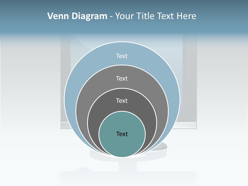 Computer Monitor Flat Monitor PowerPoint Template