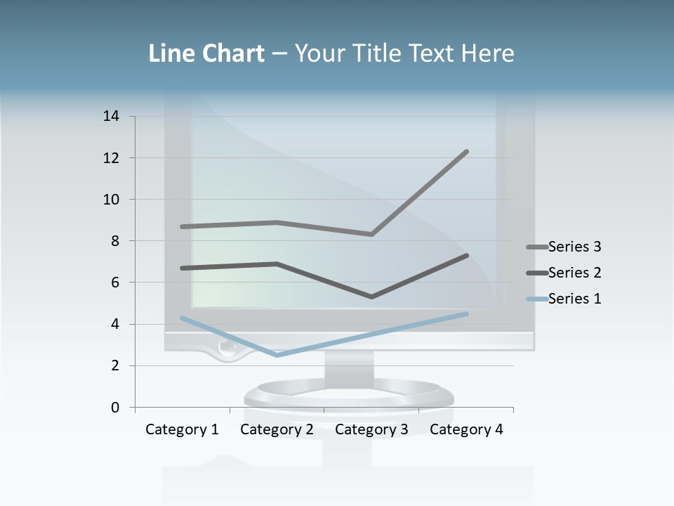 Computer Monitor Flat Monitor PowerPoint Template