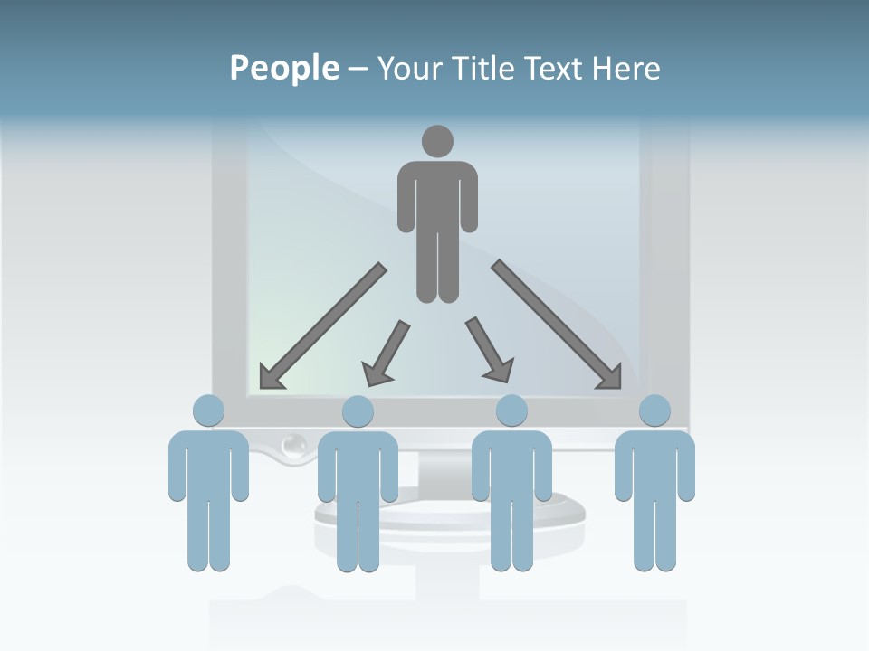 Computer Monitor Flat Monitor PowerPoint Template