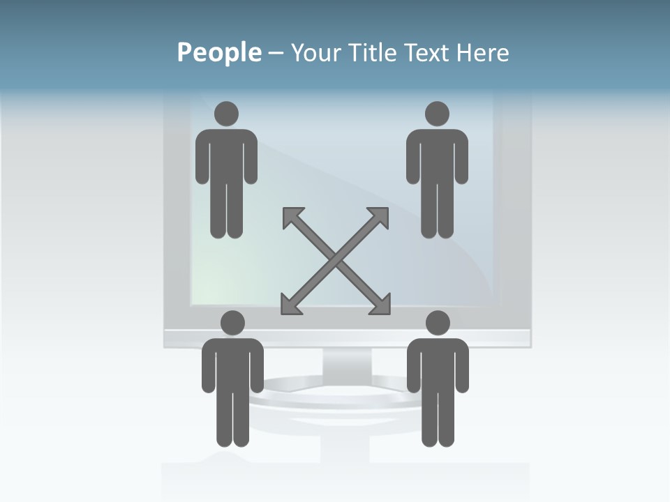 Computer Monitor Flat Monitor PowerPoint Template