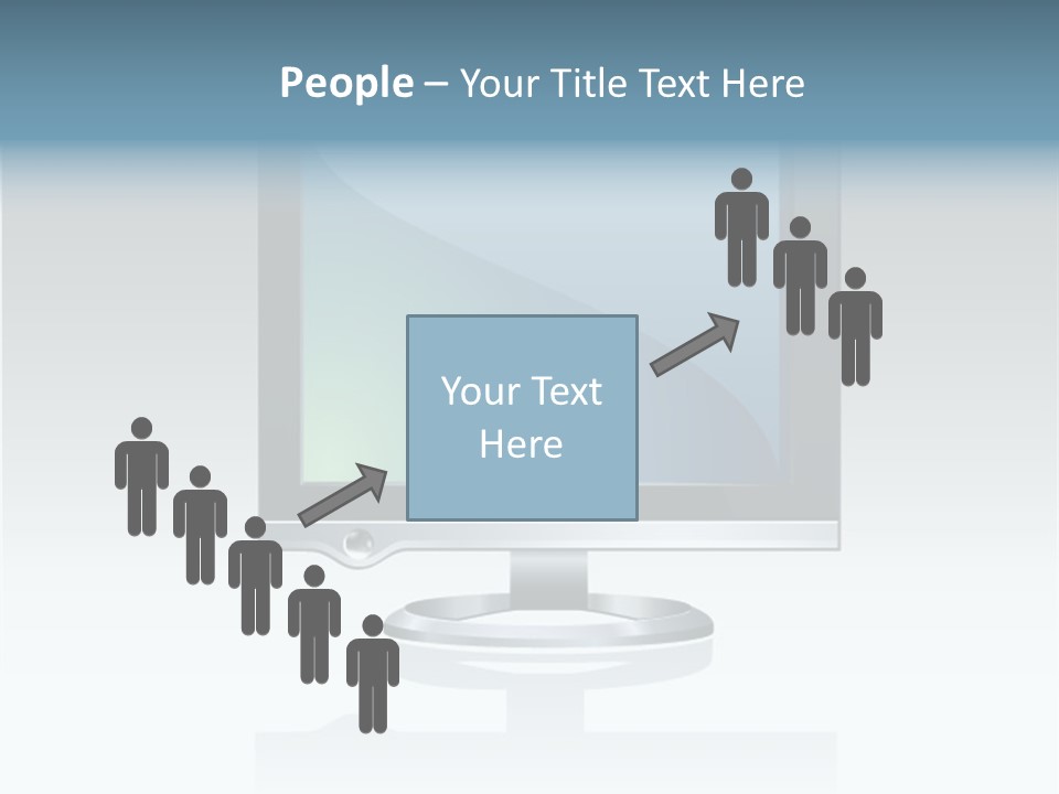 Computer Monitor Flat Monitor PowerPoint Template