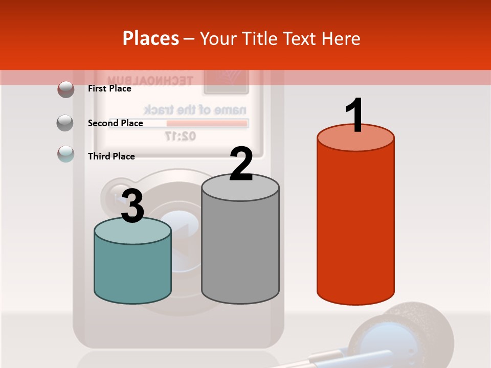 Stereo Music Track PowerPoint Template