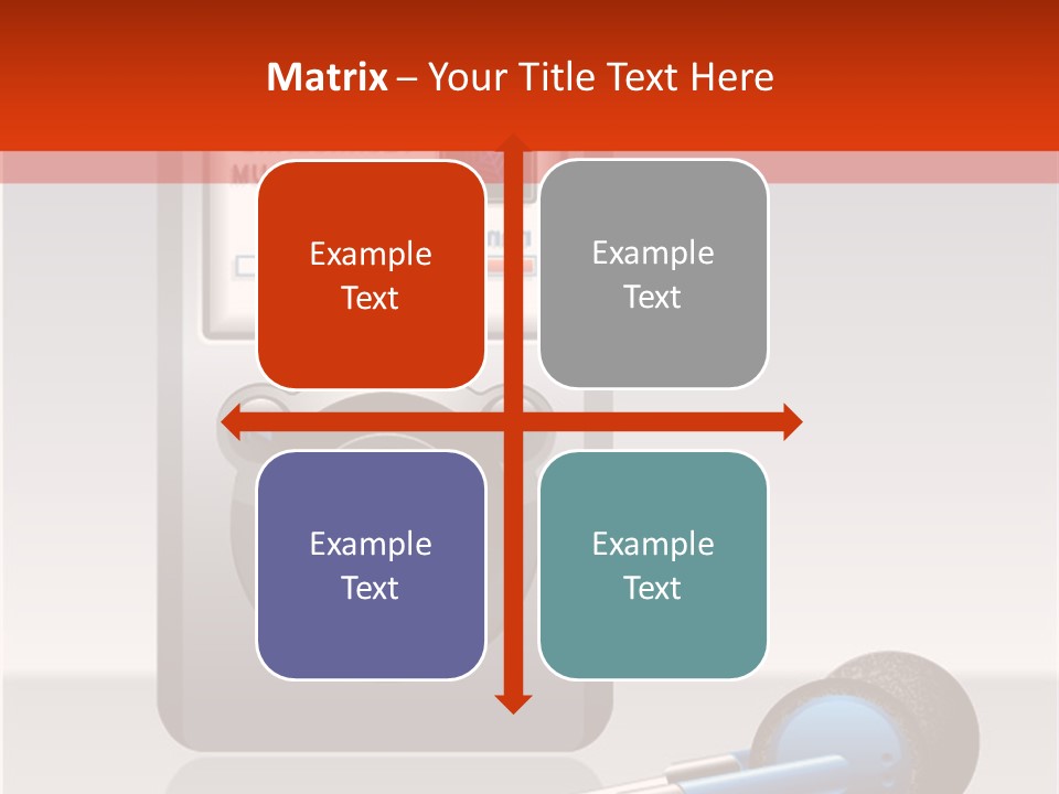 Stereo Music Track PowerPoint Template