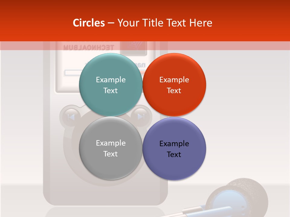 Stereo Music Track PowerPoint Template