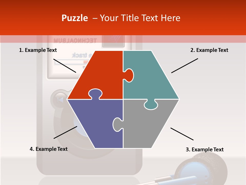 Stereo Music Track PowerPoint Template