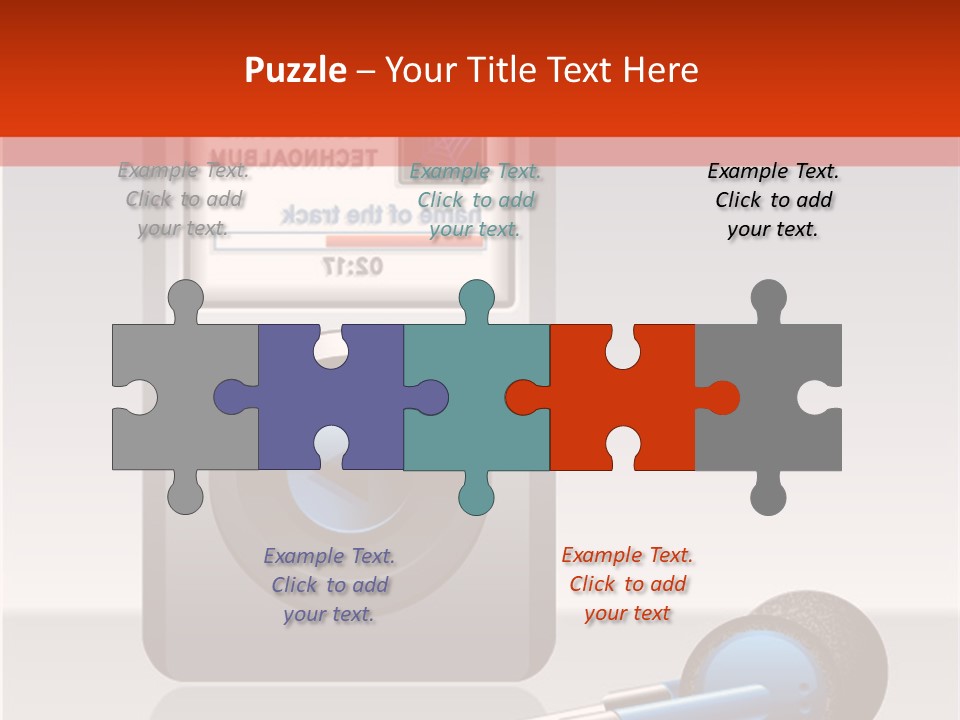 Stereo Music Track PowerPoint Template