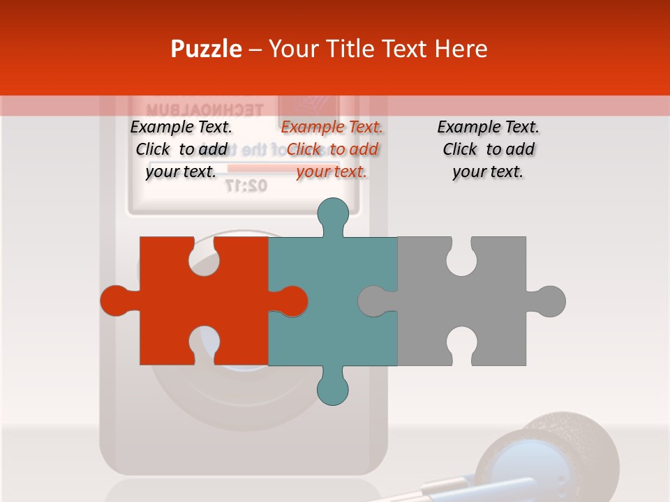 Stereo Music Track PowerPoint Template