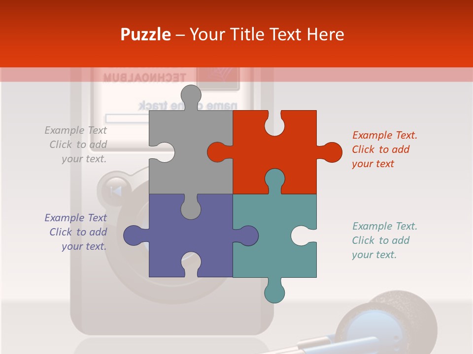 Stereo Music Track PowerPoint Template
