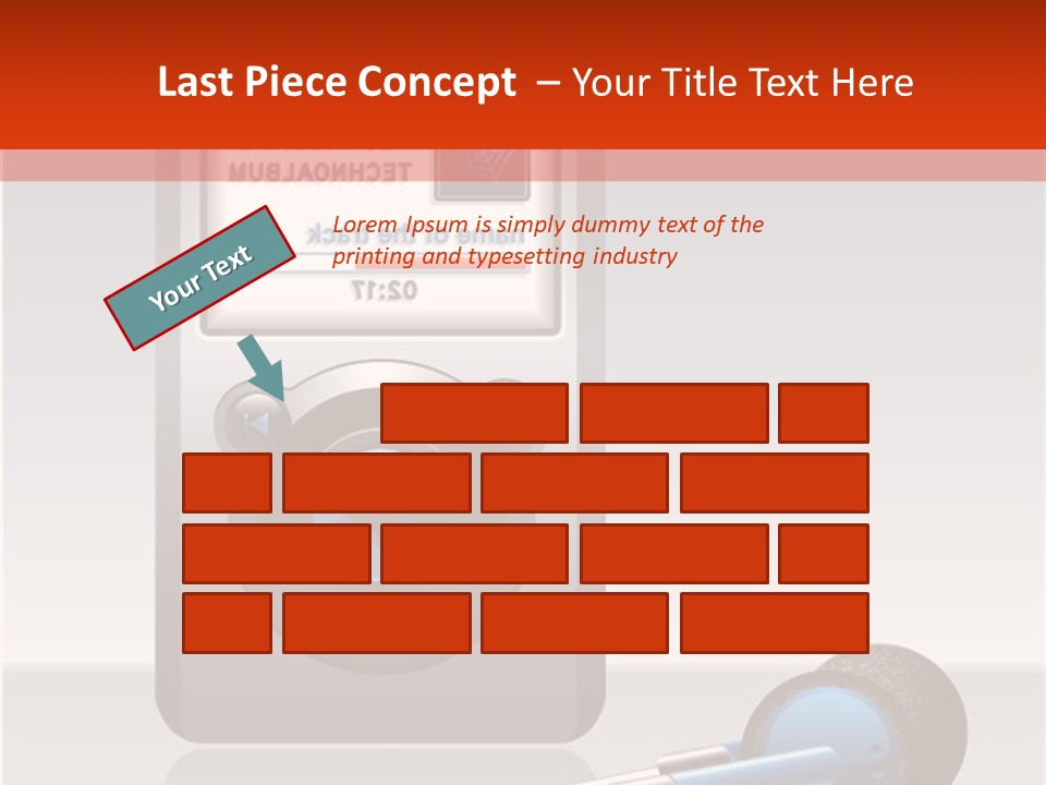 Stereo Music Track PowerPoint Template