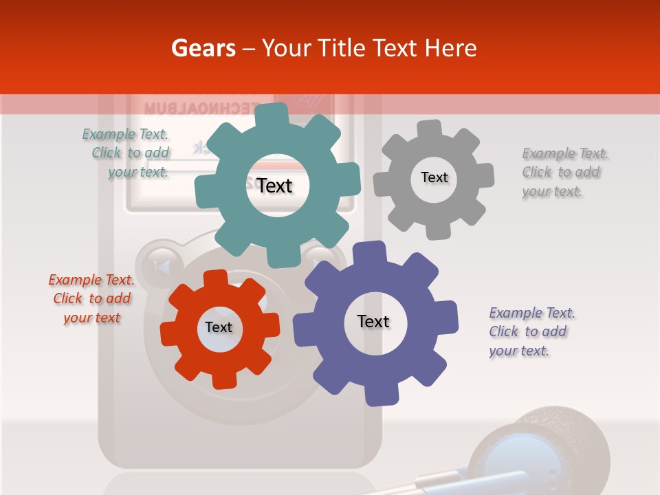 Stereo Music Track PowerPoint Template