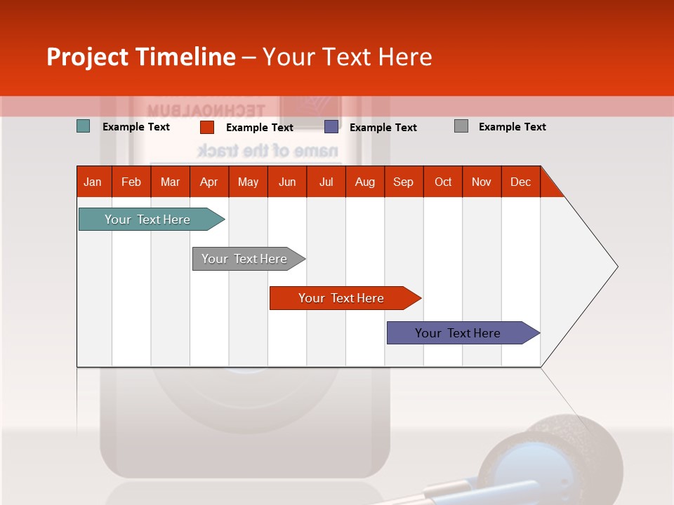 Stereo Music Track PowerPoint Template