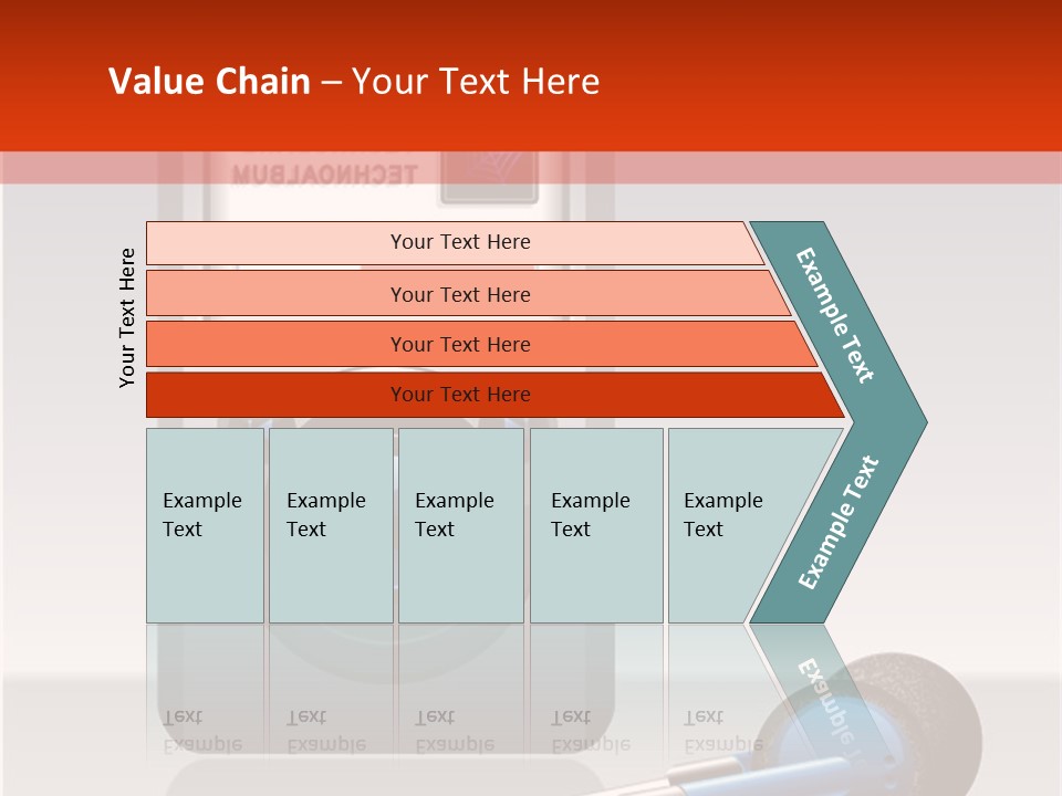 Stereo Music Track PowerPoint Template