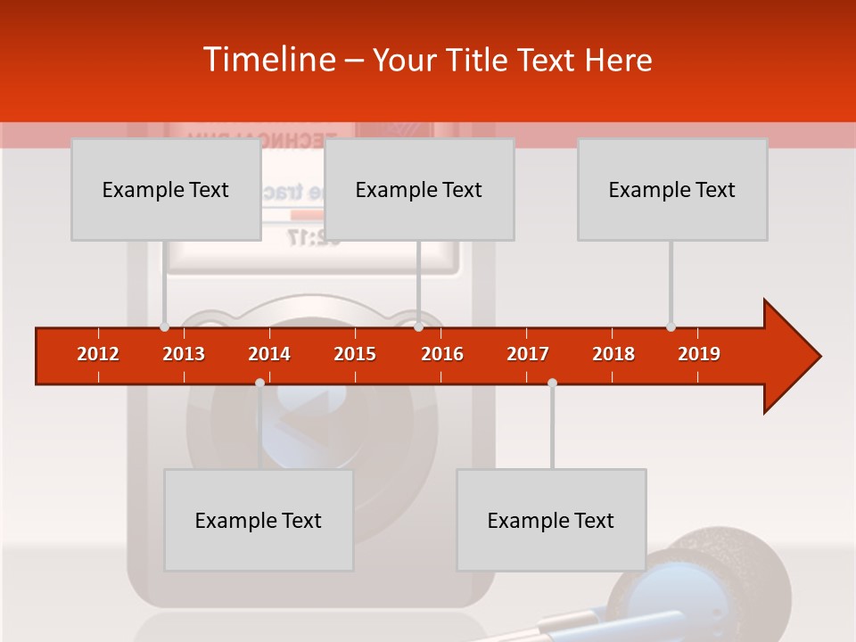 Stereo Music Track PowerPoint Template