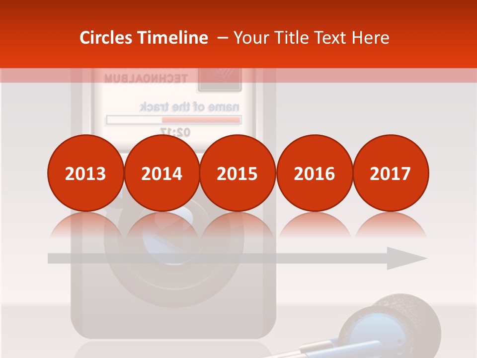 Stereo Music Track PowerPoint Template