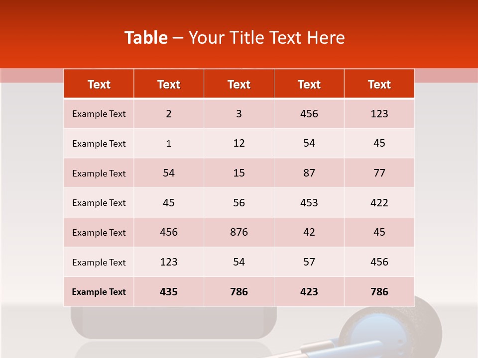 Stereo Music Track PowerPoint Template