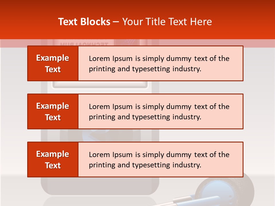 Stereo Music Track PowerPoint Template