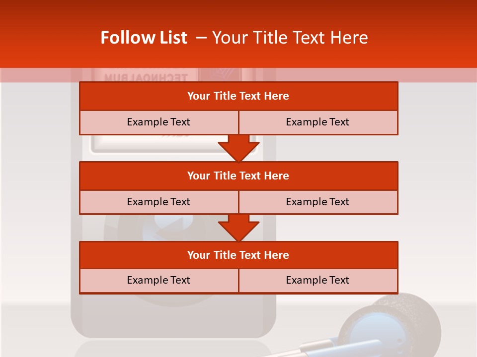 Stereo Music Track PowerPoint Template
